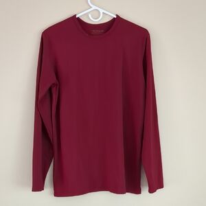 XL Thermajane Long Sleeve Shirt Soft Base Layer Lounge Comfy Solid Red